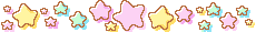 colorful stars separator